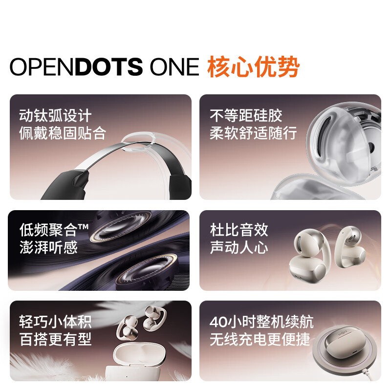 韶音 OpenDots ONE耳夹式耳机限时优惠