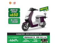 雅迪E80 LITE成人复古智能电动车京东促销